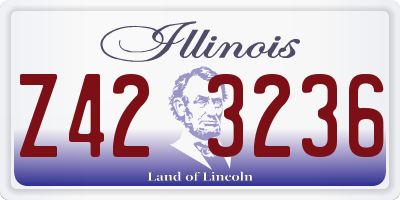 IL license plate Z423236