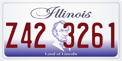IL license plate Z423261