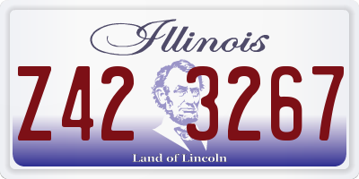 IL license plate Z423267
