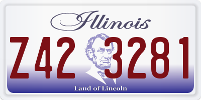 IL license plate Z423281