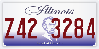 IL license plate Z423284