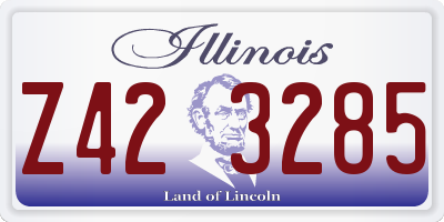 IL license plate Z423285
