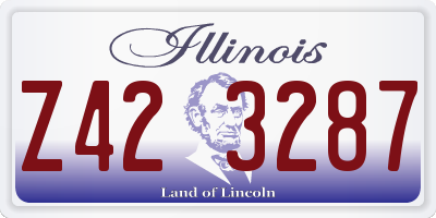 IL license plate Z423287