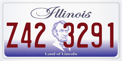 IL license plate Z423291