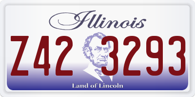 IL license plate Z423293