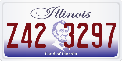 IL license plate Z423297