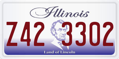 IL license plate Z423302