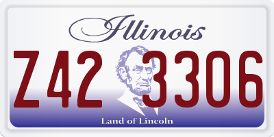 IL license plate Z423306