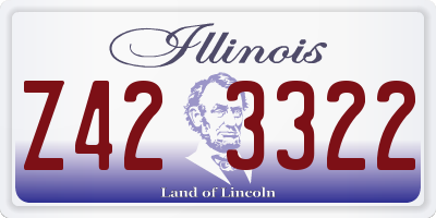 IL license plate Z423322