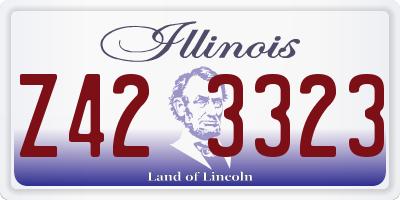 IL license plate Z423323