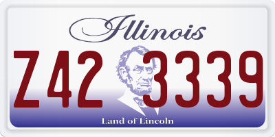 IL license plate Z423339