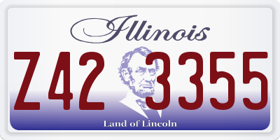 IL license plate Z423355