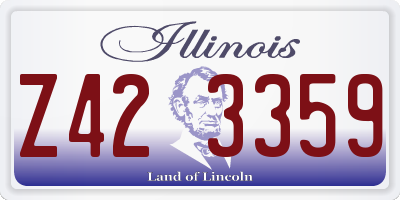 IL license plate Z423359