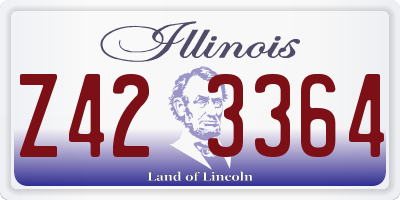 IL license plate Z423364