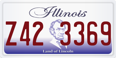 IL license plate Z423369