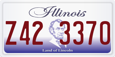 IL license plate Z423370
