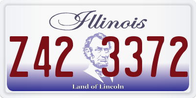 IL license plate Z423372