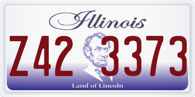 IL license plate Z423373