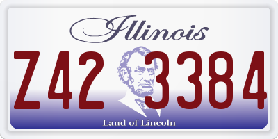 IL license plate Z423384