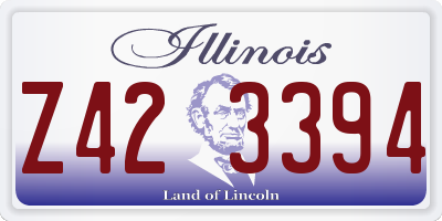 IL license plate Z423394