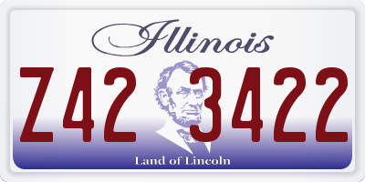 IL license plate Z423422