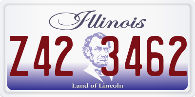 IL license plate Z423462