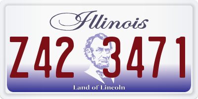IL license plate Z423471