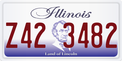 IL license plate Z423482