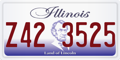 IL license plate Z423525
