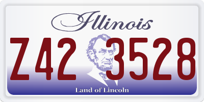IL license plate Z423528