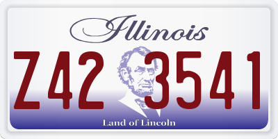 IL license plate Z423541