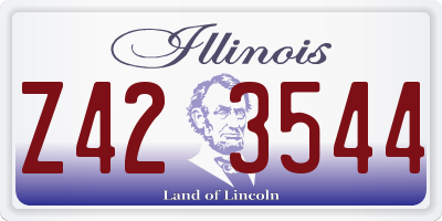 IL license plate Z423544