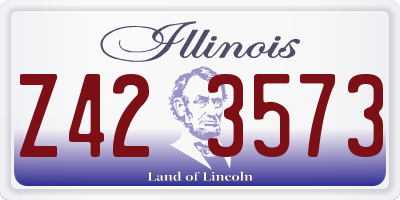 IL license plate Z423573
