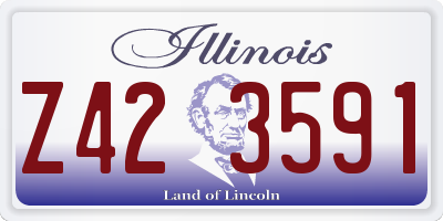 IL license plate Z423591