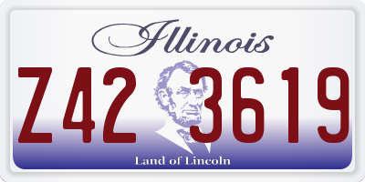 IL license plate Z423619