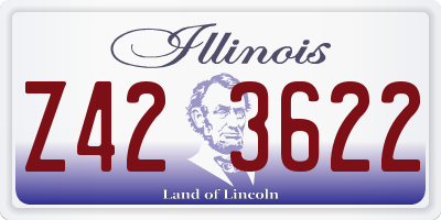 IL license plate Z423622