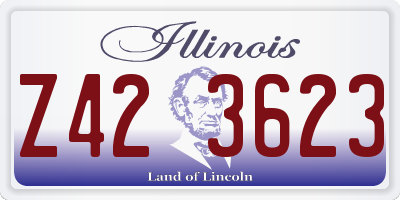 IL license plate Z423623