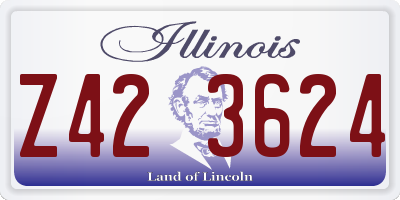 IL license plate Z423624