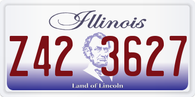 IL license plate Z423627