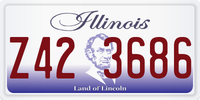 IL license plate Z423686