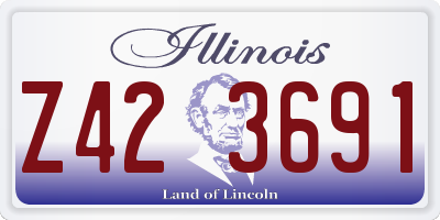 IL license plate Z423691