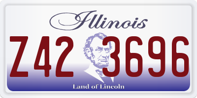 IL license plate Z423696