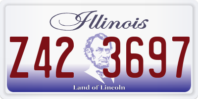 IL license plate Z423697