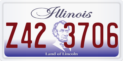 IL license plate Z423706