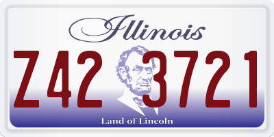 IL license plate Z423721