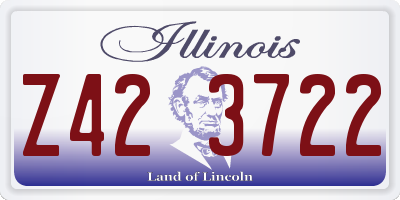 IL license plate Z423722