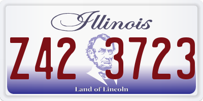 IL license plate Z423723