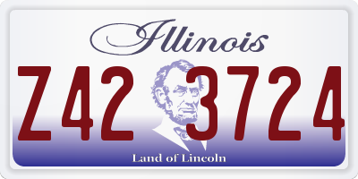 IL license plate Z423724