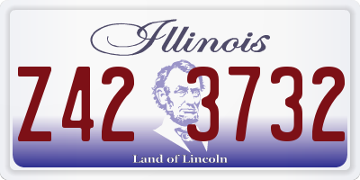 IL license plate Z423732