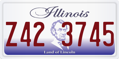 IL license plate Z423745